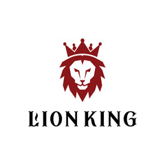 Lion King Head Symbol Logo Design
