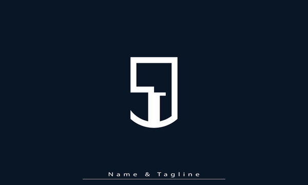 Alphabet letters Initials Monogram logo SJ , JS