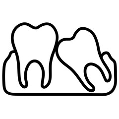 impacted tooth icon