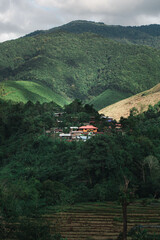 View of "Sapan village" a small village nestled in a forested northern valley in Nan province,Thailand