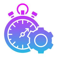 Productivity Glyph Gradient Icon