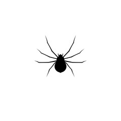 Spider Icon template black color 