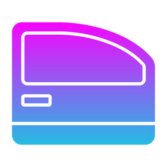Car Door Glyph Gradient Icon