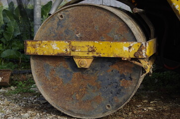 Ruota di metallo rullo compressore strada