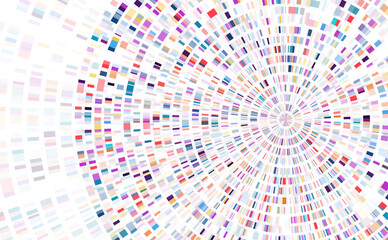 Dna test infographic. Genome sequence map.