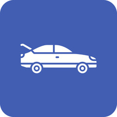 Trunk Multicolor Round Corner Glyph Inverted Icon