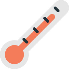 thermometer for hospital illustration in minimal style