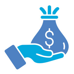 Investment Glyph Two Color Icon