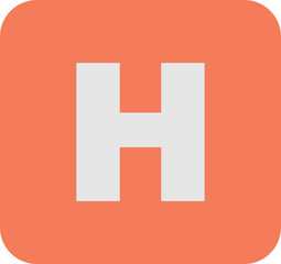 Fototapeta premium hospital symbol illustration in minimal style