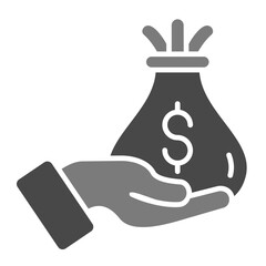 Investment Greyscale Glyph Icon