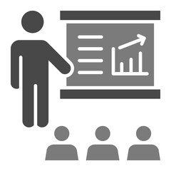 Presentation Greyscale Glyph Icon