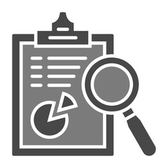 Research Greyscale Glyph Icon