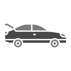 Trunk Greyscale Glyph Icon