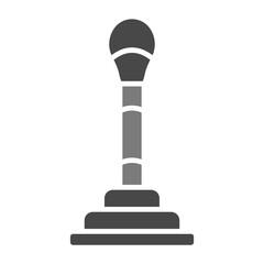 Gear Stick Greyscale Glyph Icon