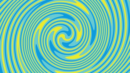 青と黄色の渦まき背景素材