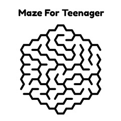 Obraz na płótnie Canvas Maze Challenge For Boys And Girls