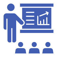 Presentation Multicolor Glyph Icon