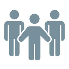 Team Multicolor Glyph Icon