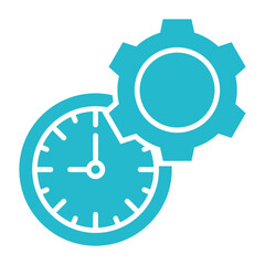 Time Management Multicolor Glyph Icon