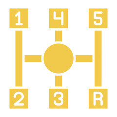 Transmission Multicolor Glyph Icon