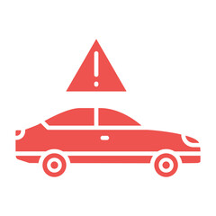 Warning Multicolor Glyph Icon