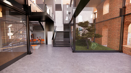 Obraz premium street in the city