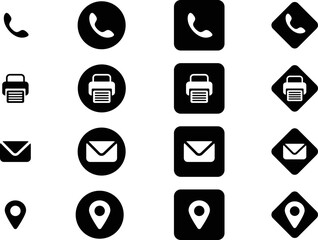 set of icons for web