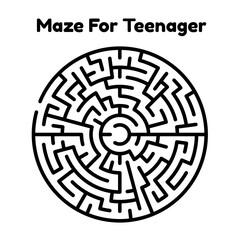 Maze Book Pages For Teenager's