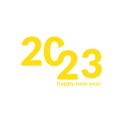 Number 2023 Vector illustration. Design for Merry Christmas and Happy New Year.