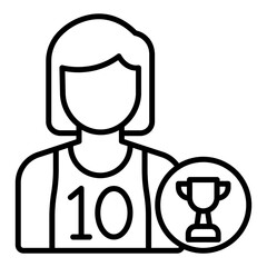 Obraz premium Champion Male Icon Style