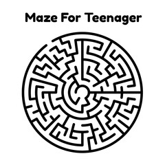 Maze Book Pages For Teenager's