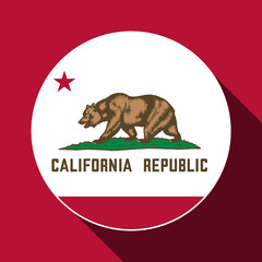 California state flag. Vector illustration.