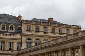 the facade of the house