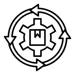 By Products Recovery Icon Style