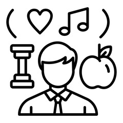 Digital Lifestyle Icon Style