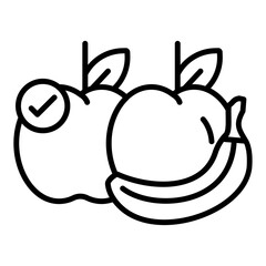 Healthy Food Icon Style