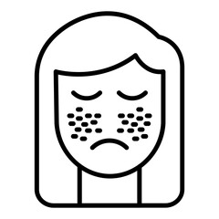 Face Scrub Icon Style