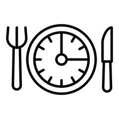 Intermittent Fasting Icon Style