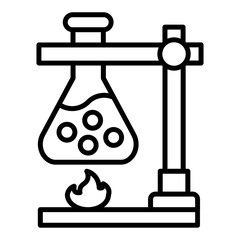 Lab Burner Icon Style