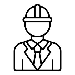 Engineer Male Icon Style