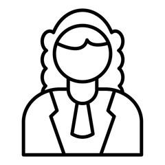 Judge Male Icon Style