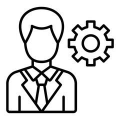 Obraz premium Manager Male Icon Style