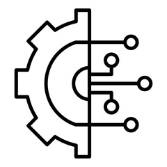 Digital Transformation Icon Style