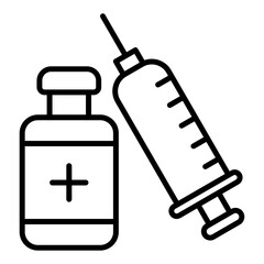 Vaccination Icon Style