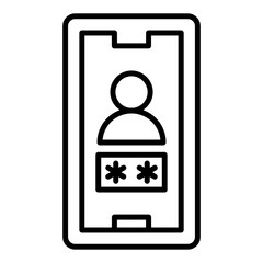 Mobile Password Icon Style