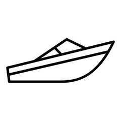 Powerboat Racing Icon Style