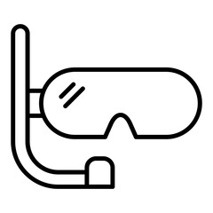 Snorkeling Icon Style