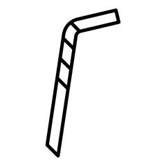 Metal Straw Icon Style