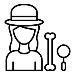 Archaeologist Female Icon Style