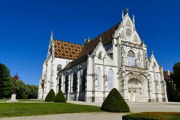 Fototapeta na wymiar L’église Saint-Nicolas-de-Tolentin du monastère royal de Brou à Bourg-en-Bresse